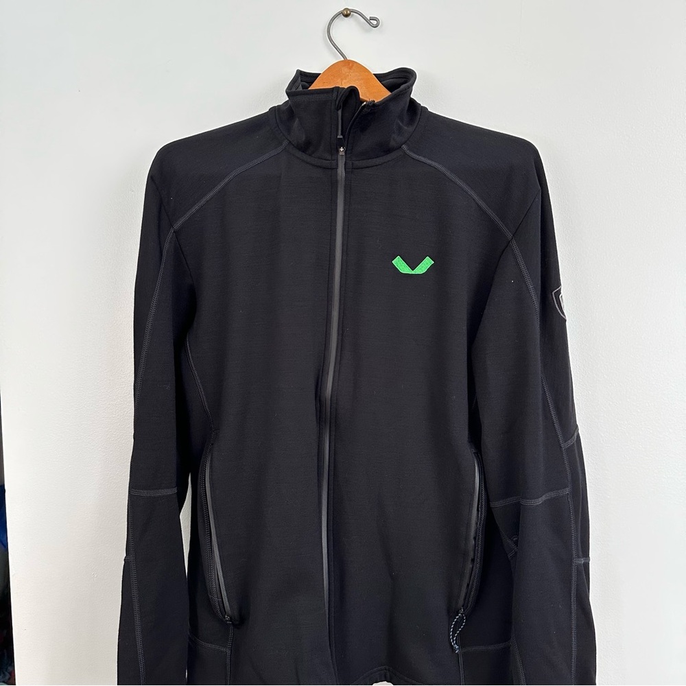 Men's KUHL Brand Dynawool Black Jacket, Corporate Veeam Embroidery | Size XL
